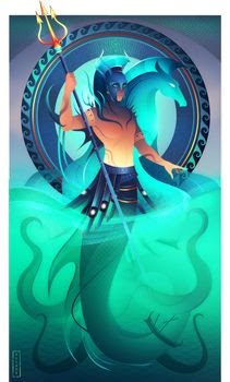 thần Poseidon cung song ngư